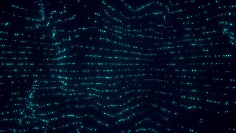 Abstract blue particles background Stock Illustration