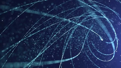 Abstract blue particles background. Loop animation Stock-Footage 81053388