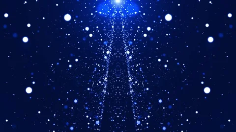 Abstract Blue Particles Background Looped Stock Footage 130833730