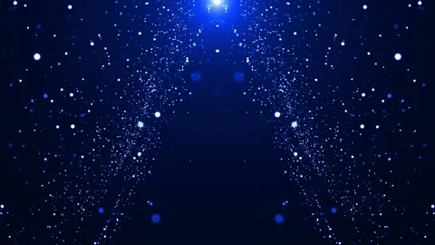 Abstract Blue Particles Background Looped Stock-Footage 130833731