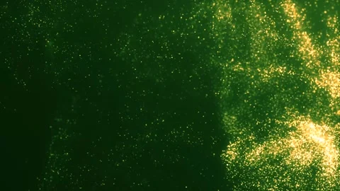 Abstract blue particles background particles and yellow Stock Footage 264575537