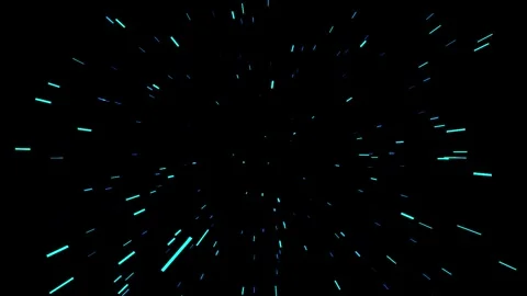 Abstract blue particles exploding outwards against a dark background with c.. Stock Footage 345669792