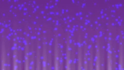 Abstract Blue Particles Falling Down on Soft Light Rays Background Stock Footage 331992105