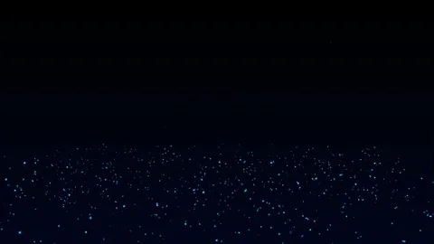 Abstract Blue Particles Floating on Dark Background Stock Footage 330919399