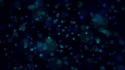 Abstract Blue Particles Flying Bokeh Effect Background Loop Stock Footage 186838012