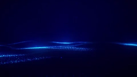 Abstract blue particles Stock Footage 290106006