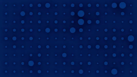 Abstract Blue Particles Grid Seamless Loop - Digital Data Points Background Stock Footage 340435668
