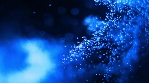 Abstract Blue Particles In Motion Stock Footage 151737976