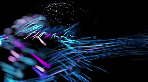 Abstract blue particles video 스톡 동영상 54549775