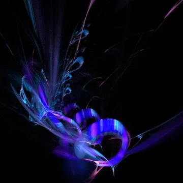 Abstract blue pattern on black, color graphics, background, design Stock Illustration