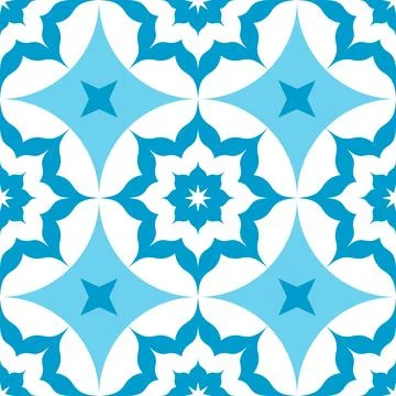 Abstract blue pattern design art Stock Illustration