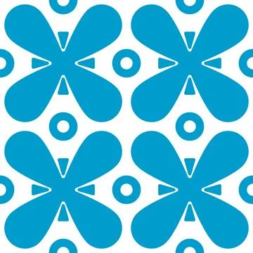 Abstract blue pattern design art Stock Illustration