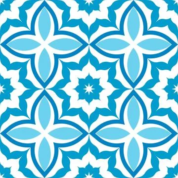 Abstract blue pattern design art Stock Illustration