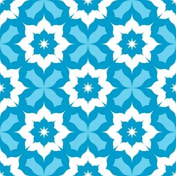 Abstract blue pattern design art Stock Illustration