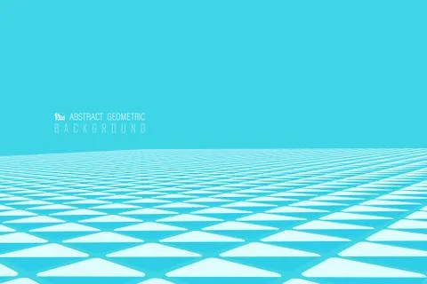 Abstract blue pattern of geometric triangle decorative spread reflection Illustrazione stock