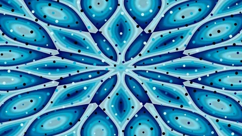 Abstract Blue Pattern Illustrating Ripply Circular Shapes in Dynamic Movement Видео 330120327