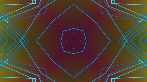 Abstract blue pattern. Kaleidoscope Stock Footage 73994838