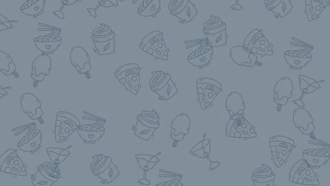 Abstract Blue Pattern with Repeating Sketchy Elements and Subtle Texture. Stock Footage 318940952