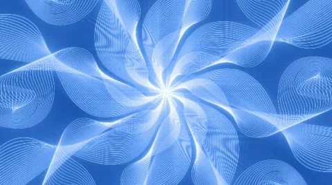 Abstract blue patterned shapes Stock Footage 297201