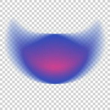 Abstract Blue Pink Gradient Shape on Transparent Background Stock Illustration