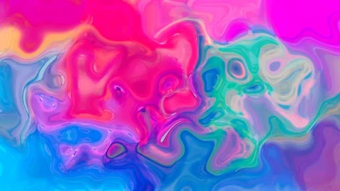 Abstract blue pink liquid paint, texture,  colorful, holographic, 4k background. Stock Footage 138983659