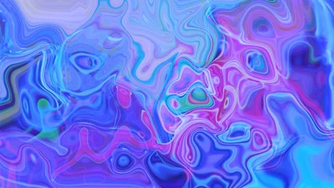 Abstract blue pink liquid paint, texture,  colorful, holographic, 4k background. Video stock 138984627