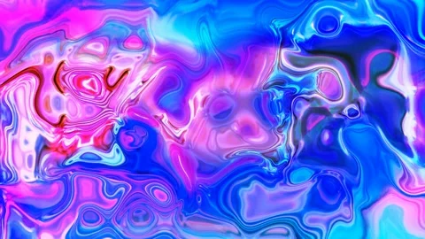 Abstract blue pink liquid, texture, holographic, 4k background. 스톡 동영상 138978039