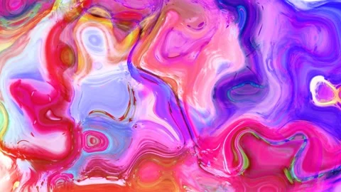 Abstract blue pink liquid, texture, holographic, background. Video stock 138979371