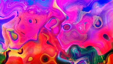 Abstract blue pink liquid, texture, holographic, background. Stock Footage 138979484
