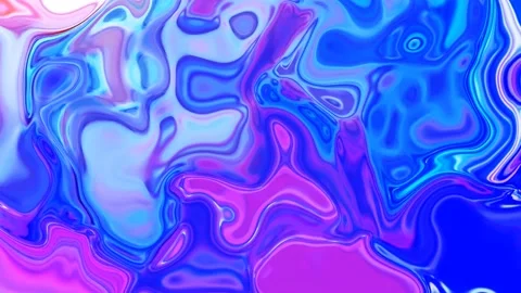 Abstract blue pink liquid, texture, holographic, background. Stock Footage 138979722
