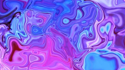 Abstract blue pink liquid, texture, holographic, background. Stock Footage 138980133
