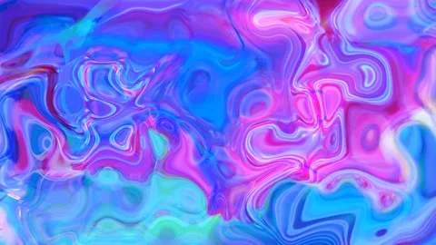 Abstract blue pink liquid, texture, holographic, background. Stock Footage 138980531