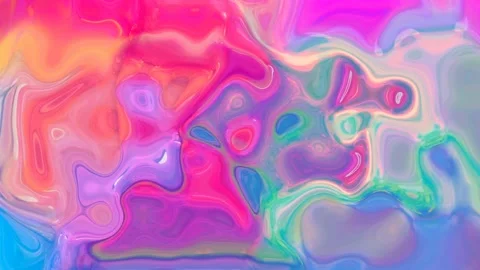 Abstract blue pink liquid, texture, holographic, background. Video stock 138980632