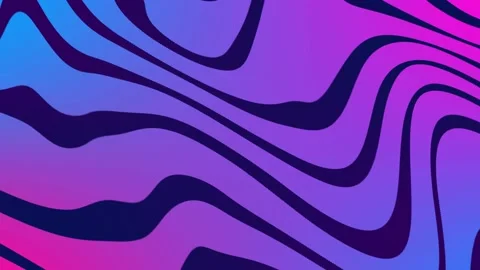 Abstract blue, pink wavy surface Video stock 160903541