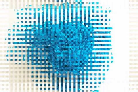 Abstract blue pixel background Stock Photos