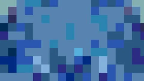 Abstract Blue Pixel Mosaic Background with Geometric Squares and Modern Dig.. 스톡 일러스트