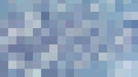 Abstract Blue Pixel Mosaic Background with Soft Gradient Squares and Modern.. Stock Illustration