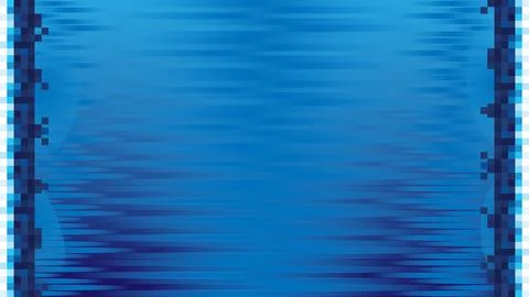 Abstract Blue Pixelated Background with Horizontal Gradient Pattern Stock Illustration