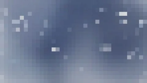 Abstract Blue Pixelated Background with Moving Bokeh Lights Video stock 340272002