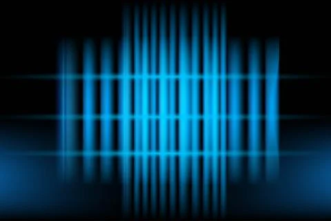 Abstract blue pixelated light grid pattern Stock Illustration