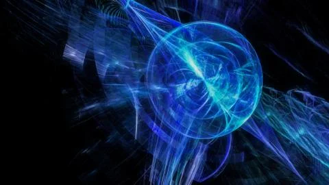 Abstract blue planet Stock Illustration