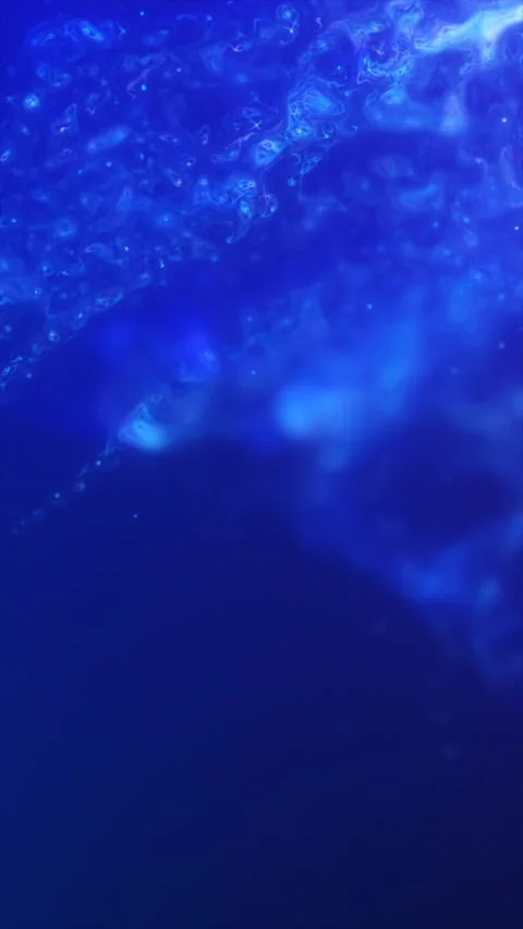 Abstract blue plasma cloud with glowing fluid textures, cyan smoke, and lum.. Stock Footage 337032759