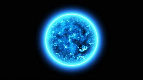 Abstract blue plasma energy sphere seamless looping Stock Footage 138197526