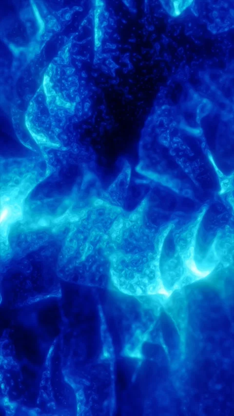 Abstract blue plasma energy texture with flowing luminous forms, resembling.. Vídeos de archivo 326492672