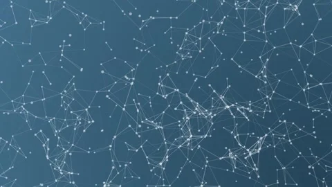 Abstract Blue Plexus Background with Connected Dots and Lines Stock Footage 339366336