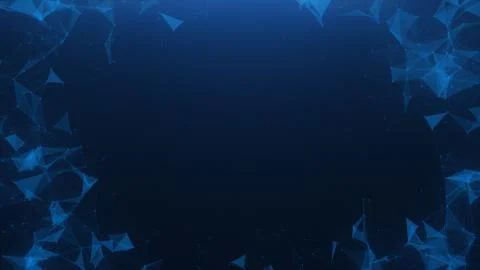 Abstract blue plexus background Illustrazione stock