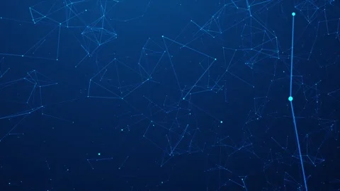 Abstract blue plexus Stock Footage 289388700