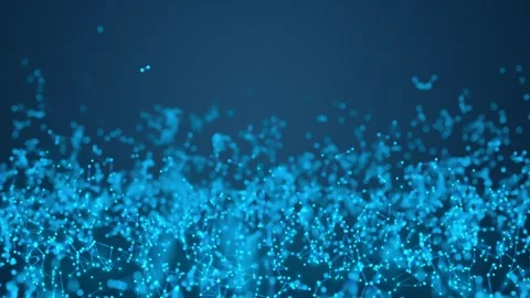 Abstract blue plexus network connection dots and lines background for techn.. Stock Footage 328335006