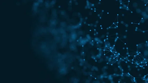 Abstract blue plexus science background technology concept Stock Footage 131899332