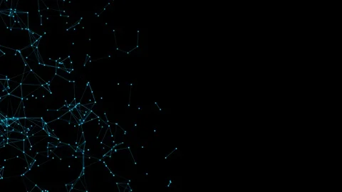 Abstract blue plexus structure evolving in motion background with Technology. Stock Footage 93968784